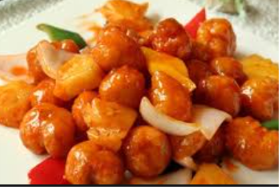 Sweet & Sour Boneless Pork with Pineapple